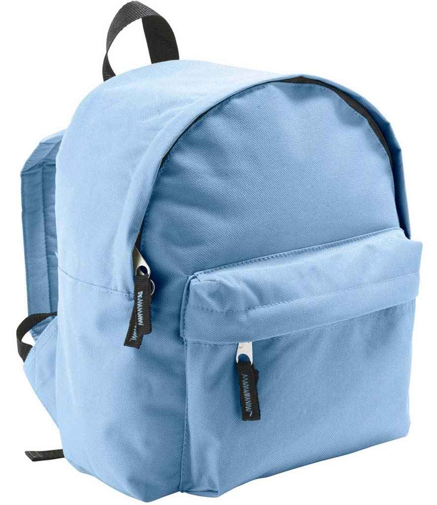 SOL'S Kids Rider Backpack in Sky Blue, front view