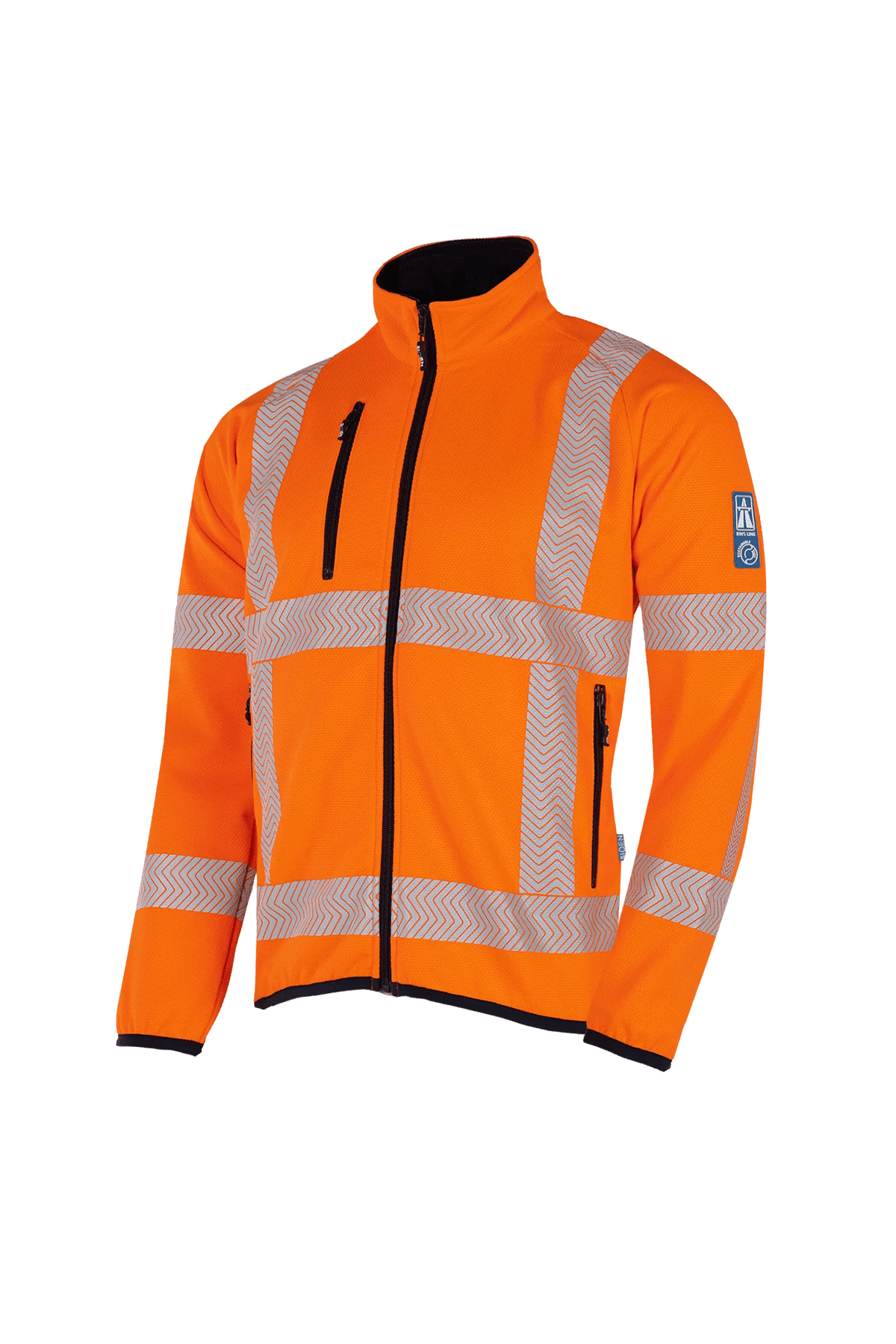 Sioen Midlum in High-vis orange, side view