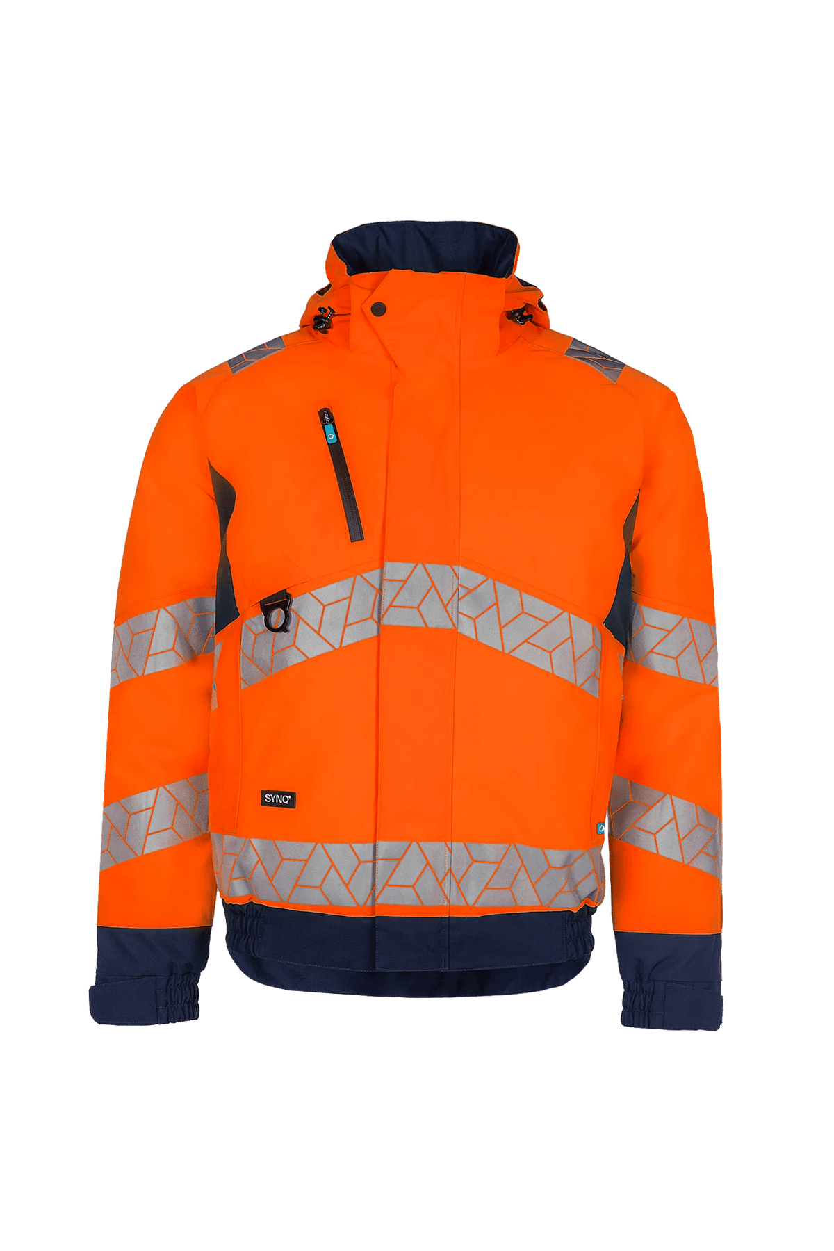 SYNQ Beamer in High-vis orange/Navy blue, front view