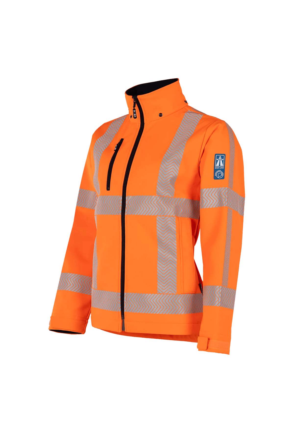 Sioen Anloo Women in High-vis orange, side view