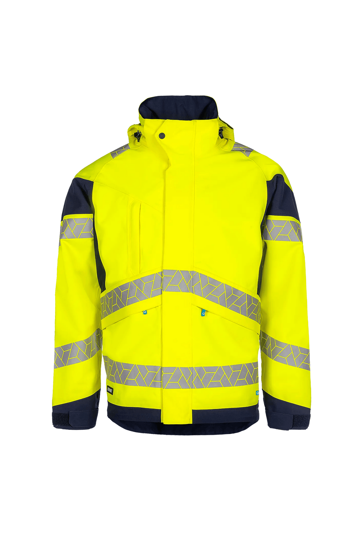 SYNQ Jacklight in High-vis yellow/Navy blue, front view