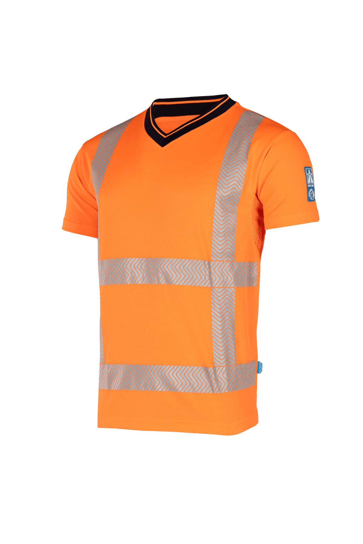 Sioen Alkum in High-vis orange, side view