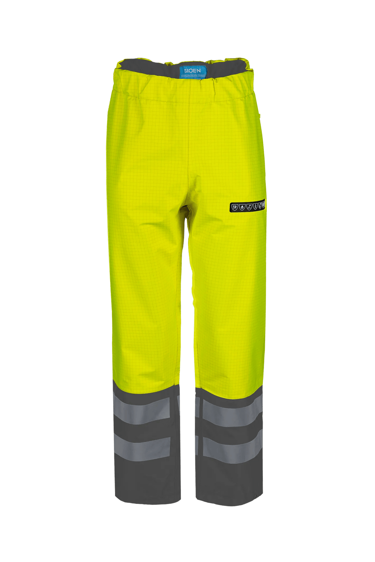 Sioen PRO Hovi in High-vis yellow/Grey, front view