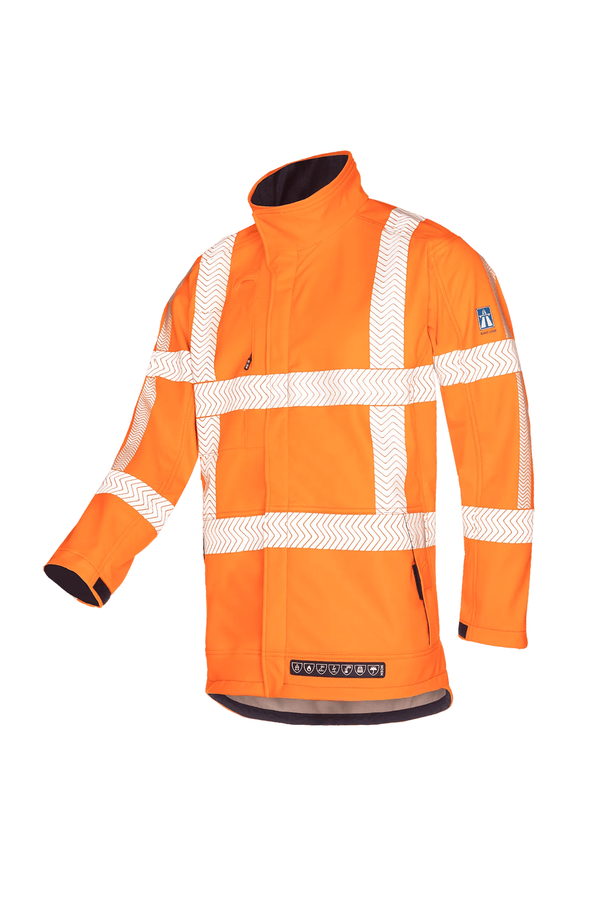 Sioen PRO Hollum in High-vis orange, side view