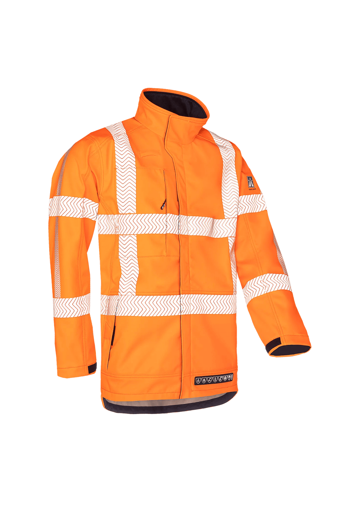 Sioen PRO Hollum in High-vis orange, side view