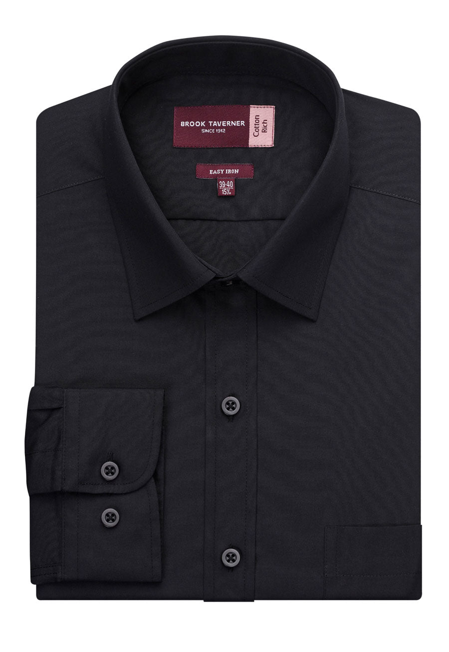 Brook Taverner Rapino Shirt in Black, image 2