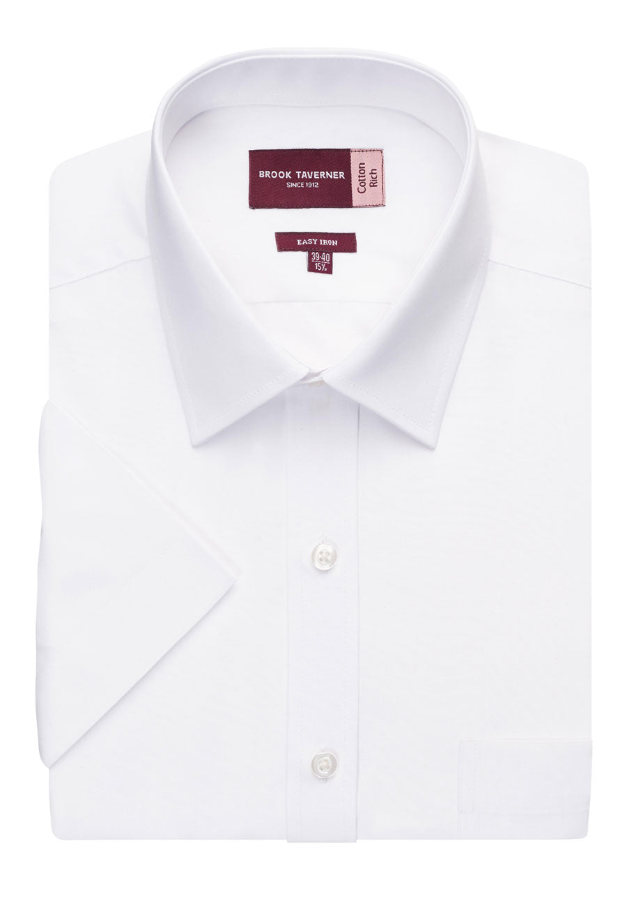 Brook Taverner Rosello Shirt in White, main product image