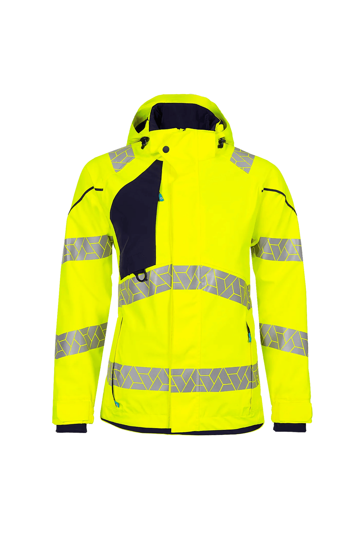 SYNQ Qrux Women in High-vis yellow/Navy blue, front view