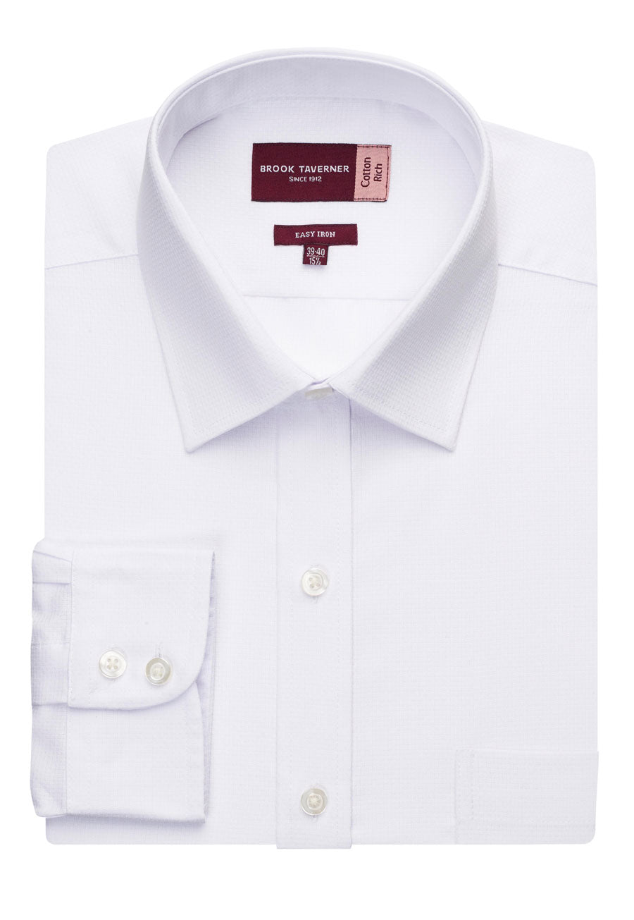 Brook Taverner Mantova Shirt in White, main product image