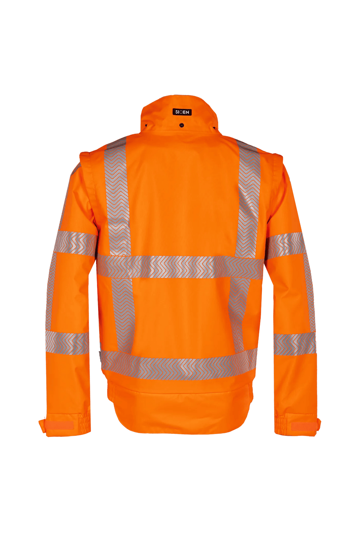 Sioen Didam in High-vis orange, back view