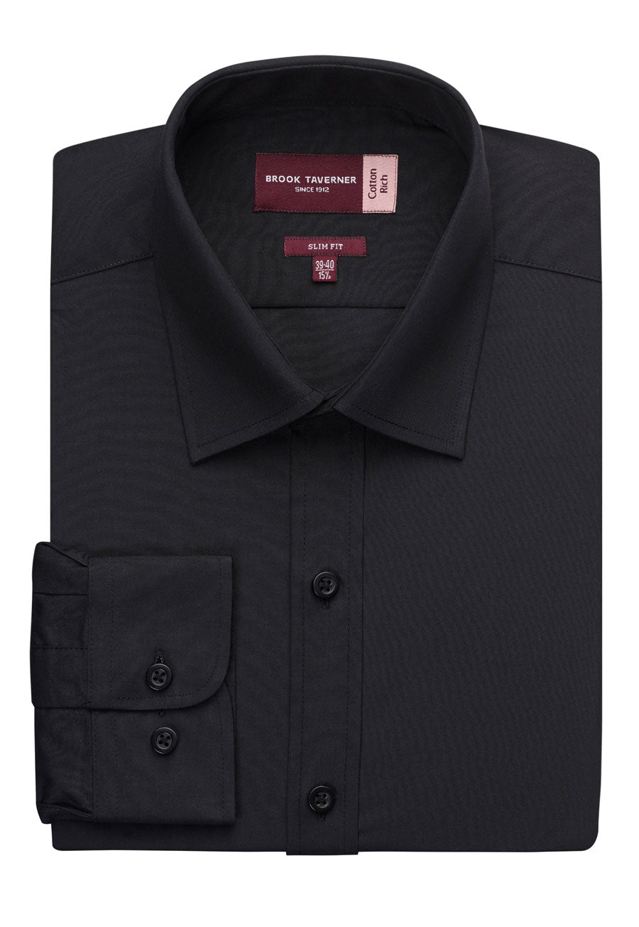 Brook Taverner Alba Shirt in Black, image 2