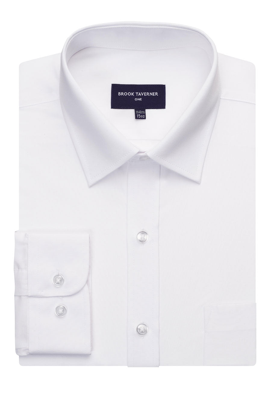 Brook Taverner Juno Shirt in White, main product image