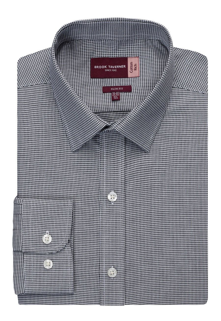 Brook Taverner Monza Shirt in Blu Htooth, image 2