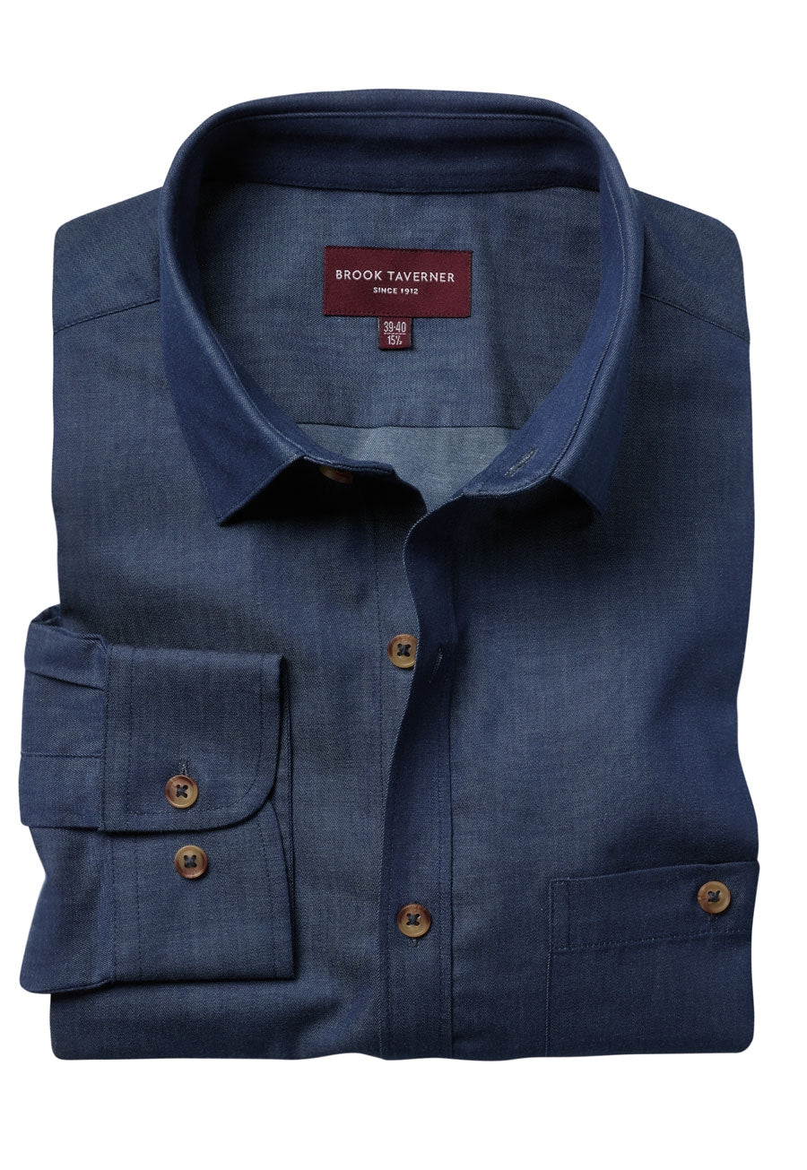 Brook Taverner Jasper Shirt in Denim, main product image
