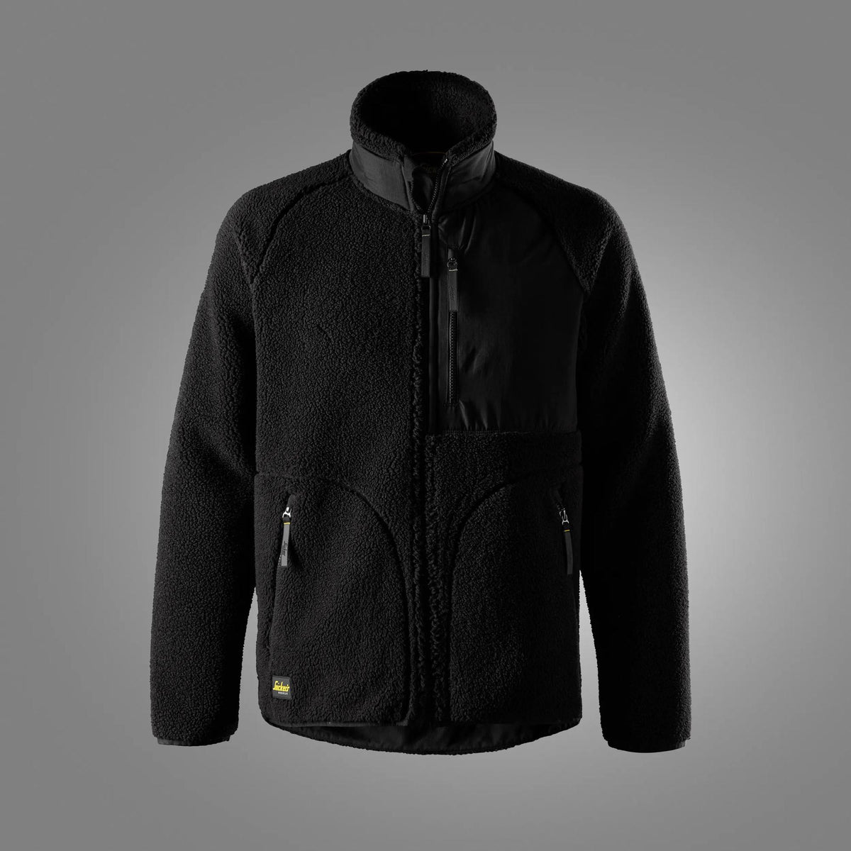 Snickers Workwear 8016 Pile Jacket – Black/Black (front)