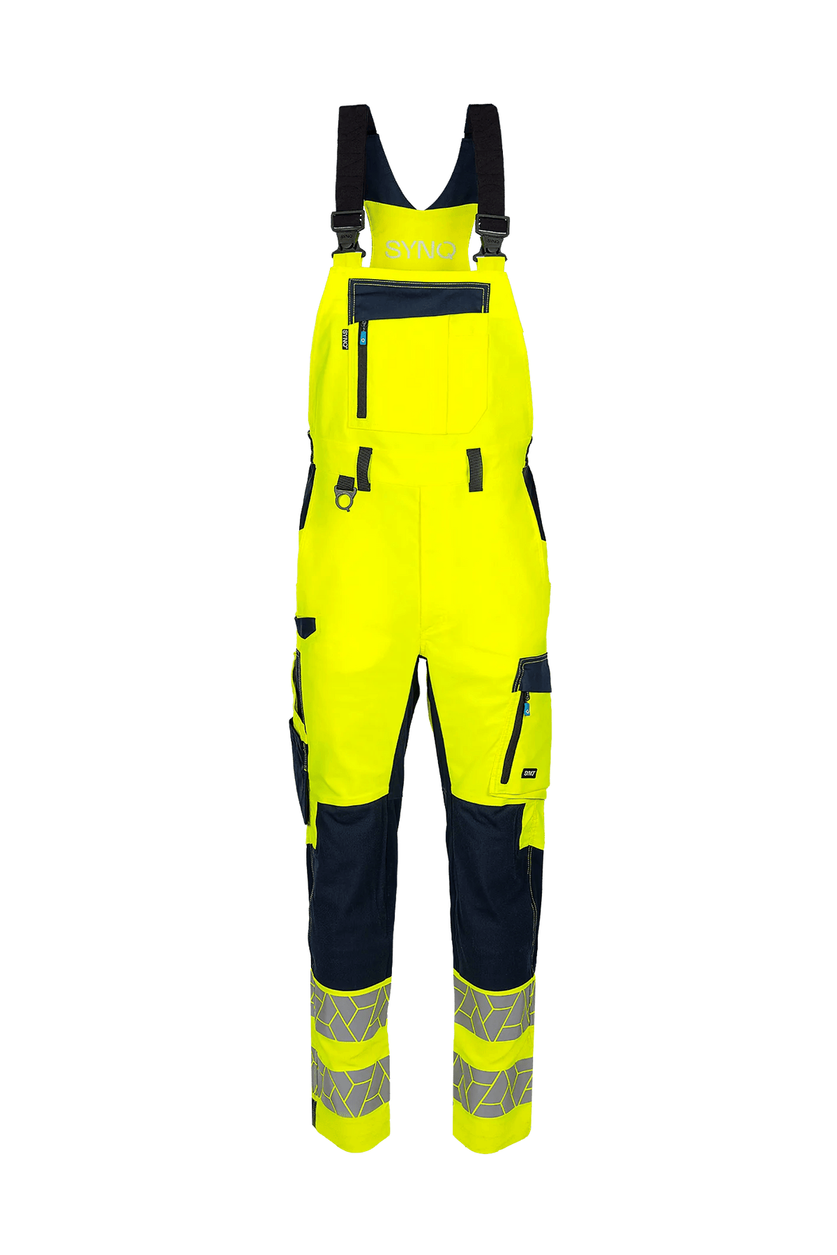 SYNQ Breaqout in High-vis yellow/Navy blue, front view