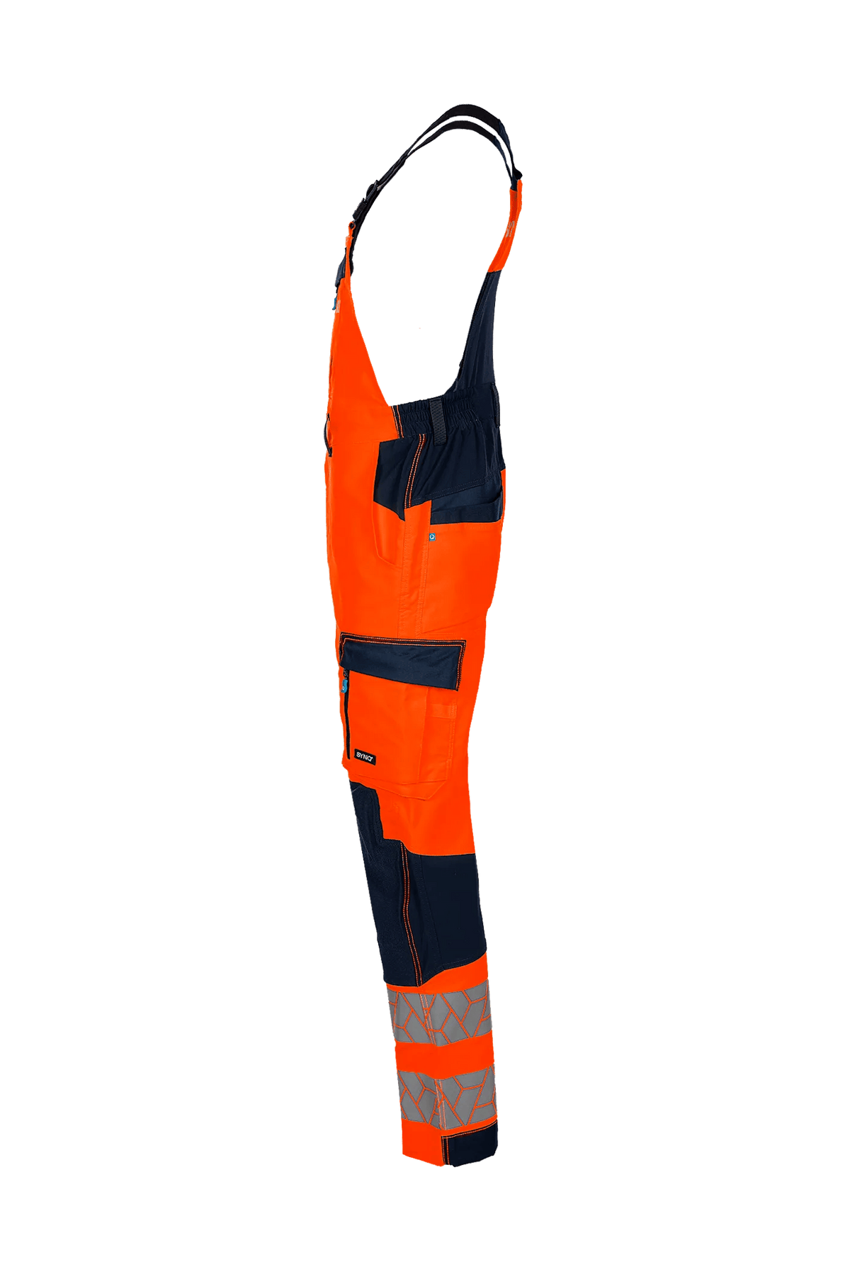 SYNQ Breaqout in High-vis orange/Navy blue, side view
