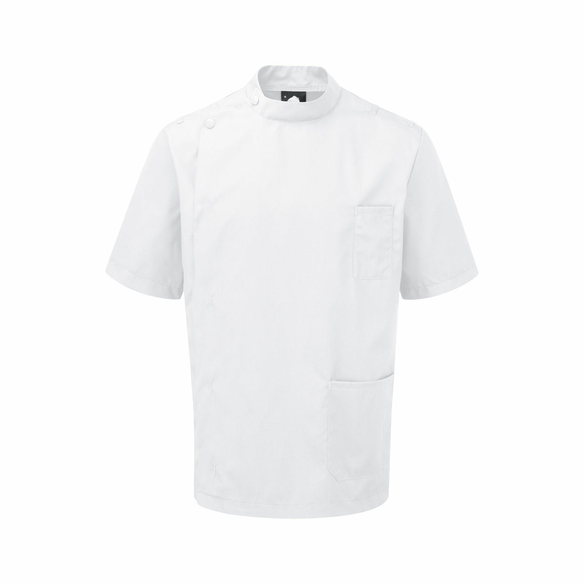 ØRN Newton High Collar Tunic – White – front