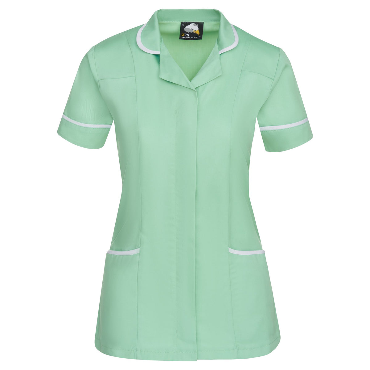 Orn Florence Classic Tunic - Eau De Nil - White - front
