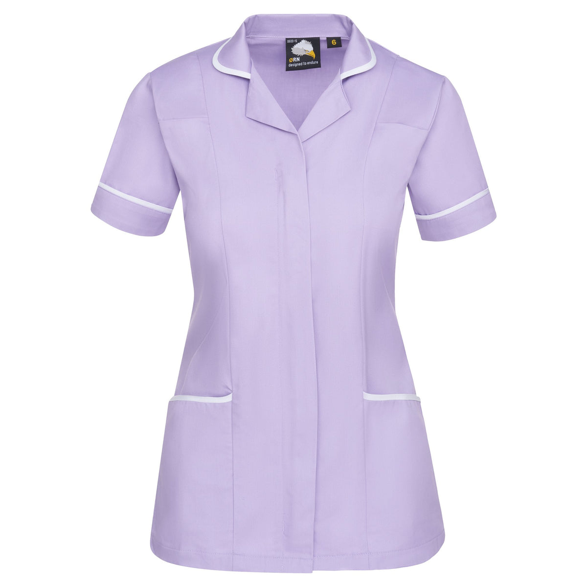 Orn Florence Classic Tunic - Lilac - White - Front