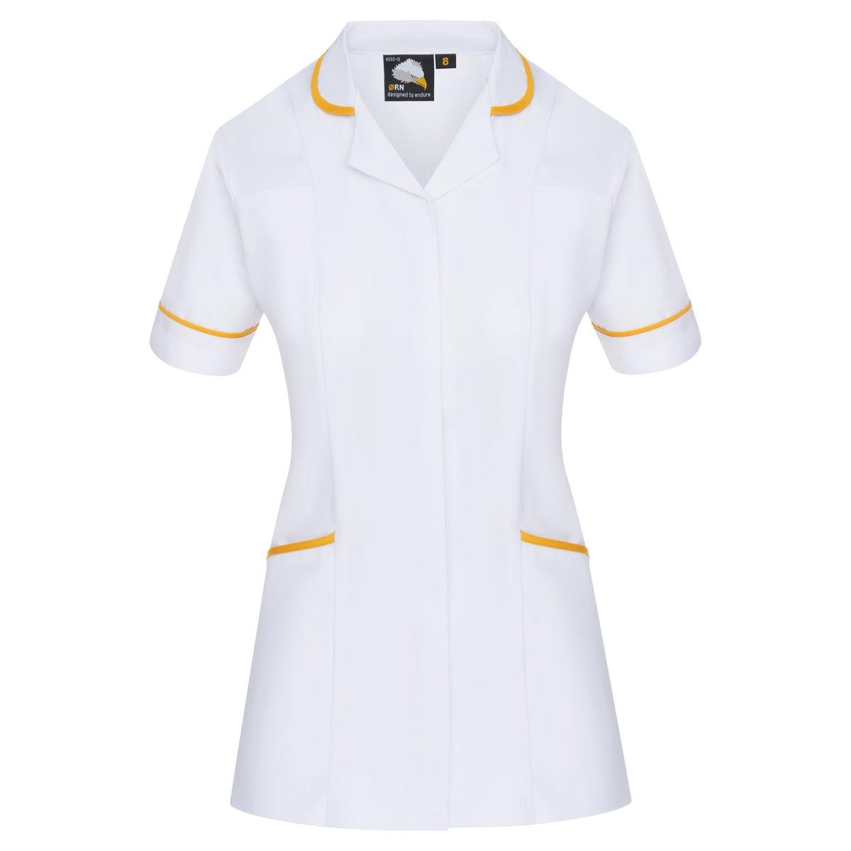 ØRN Florence Classic Tunic – White - Yellow – front