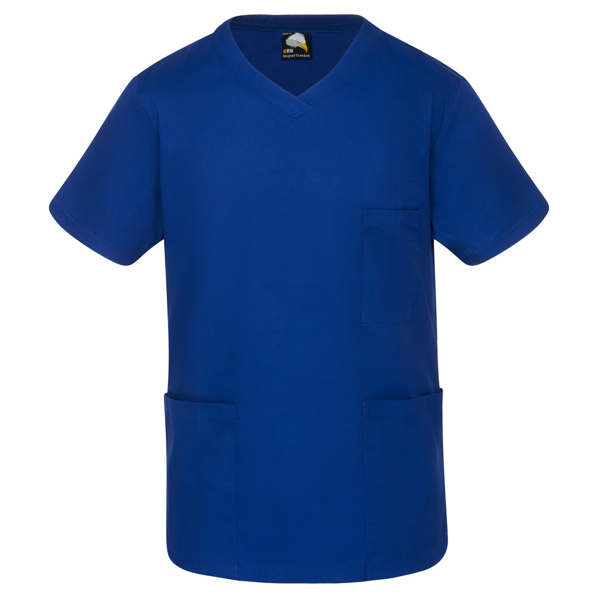 Orn Scrub Top - Royal - Front