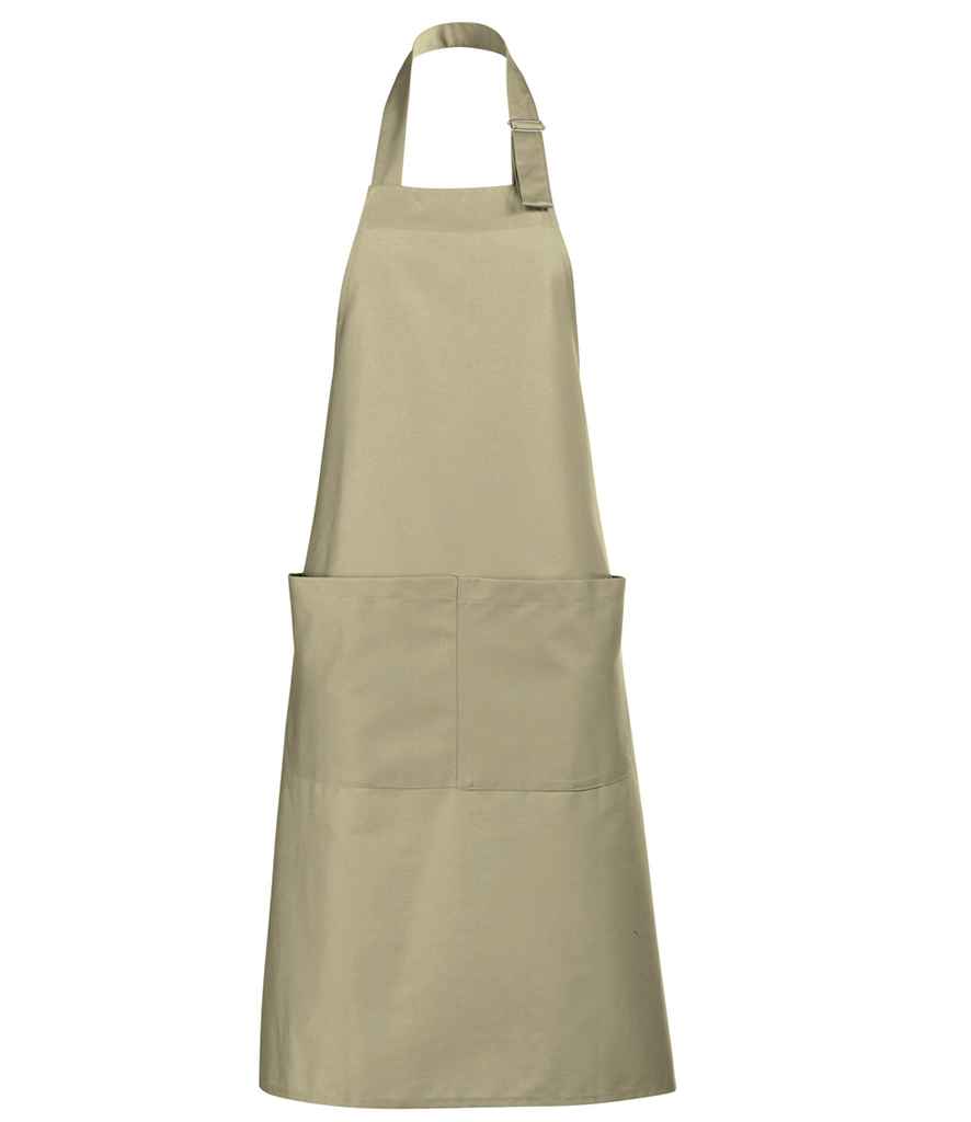SOL'S Gala Long Bib Apron in Rope, front view