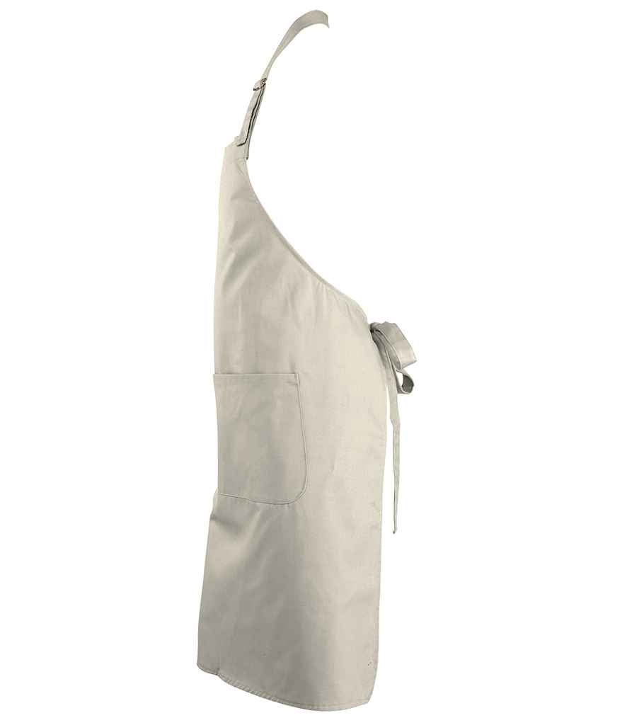 SOL'S Gala Long Bib Apron in Rope, side view