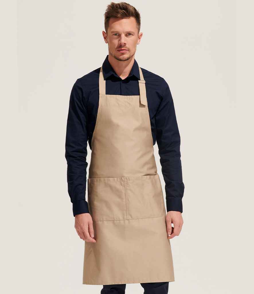 SOL'S Gala Long Bib Apron in Rope