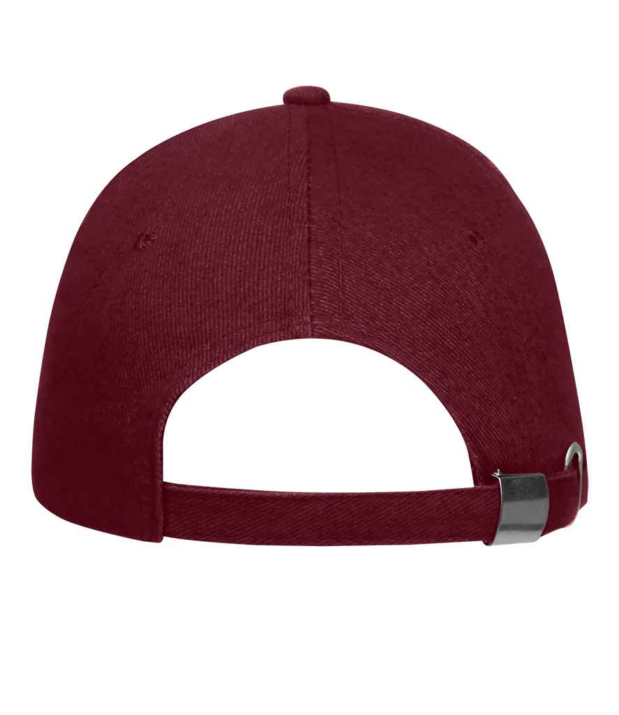 SOL'S Buffalo Cap in Burgundy, back view