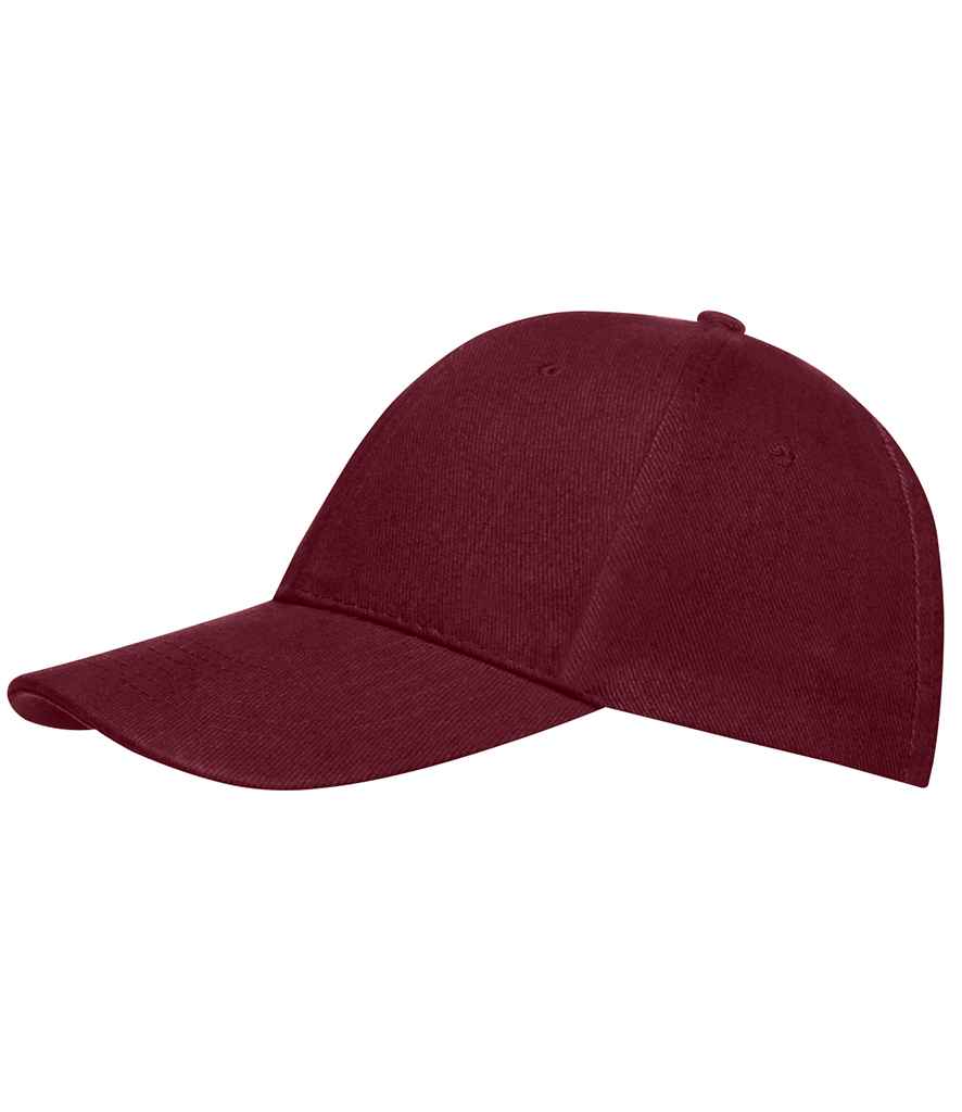 SOL'S Buffalo Cap in Burgundy, front view
