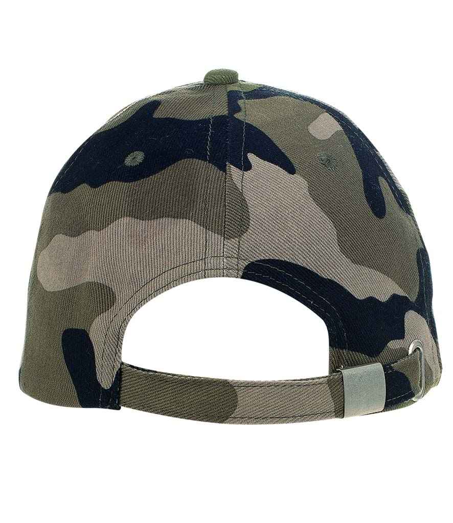 SOL'S Buffalo Cap in Camouflage, back view