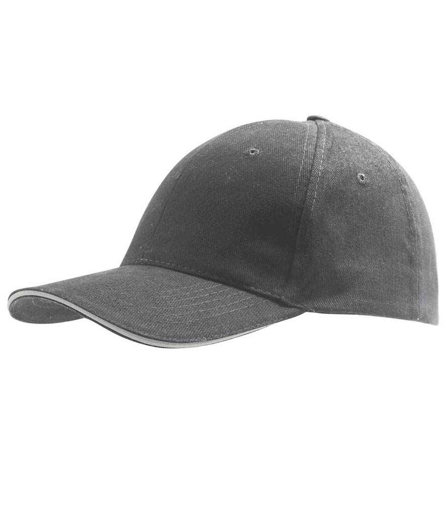 SOL'S Buffalo Cap in Dark Grey/Light Grey, front view