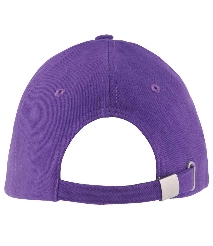 SOL'S Buffalo Cap in Dark Purple, back view