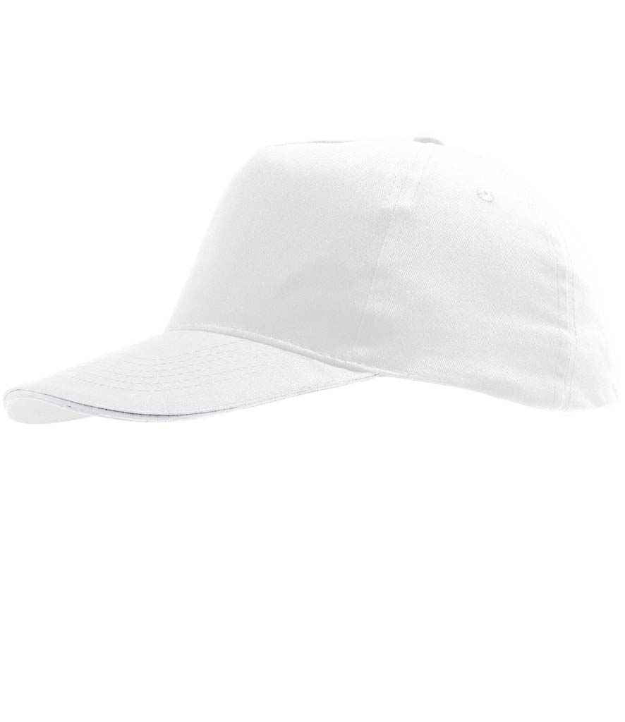 SOL'S Sunny Cap in White, front view