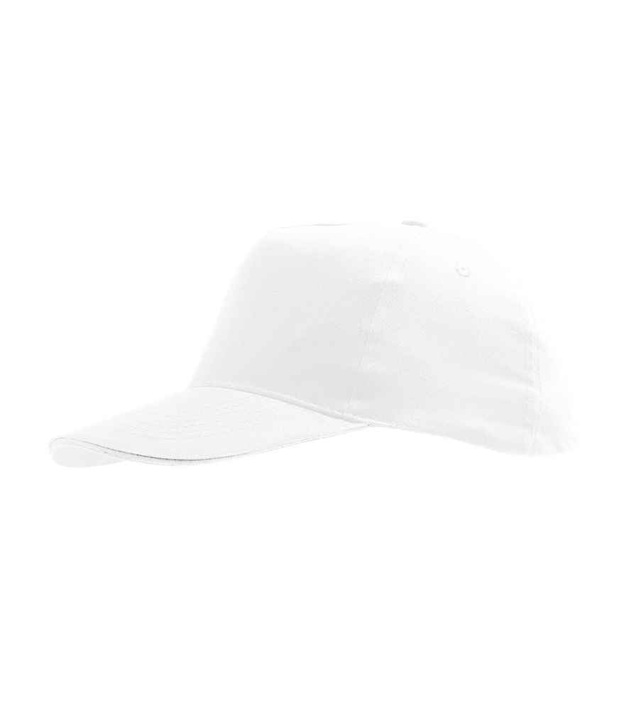 SOL'S Kids Sunny Cap in White, front view