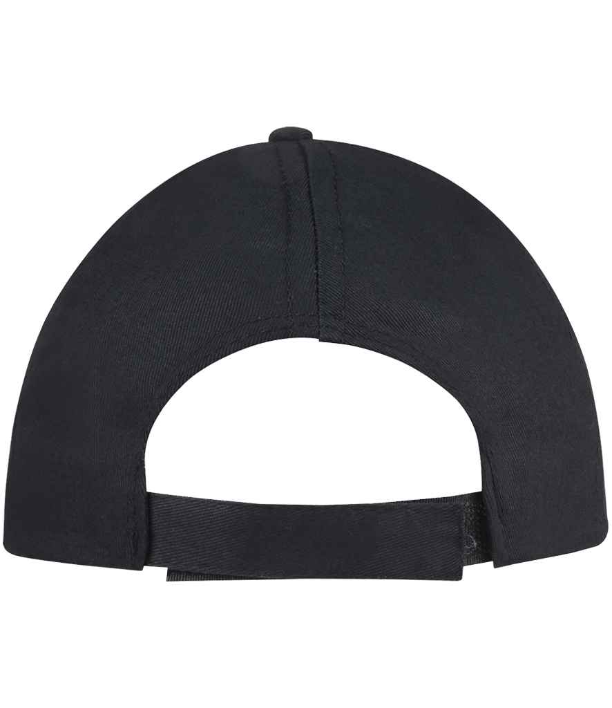 SOL'S Buzz Cap in Black, back view