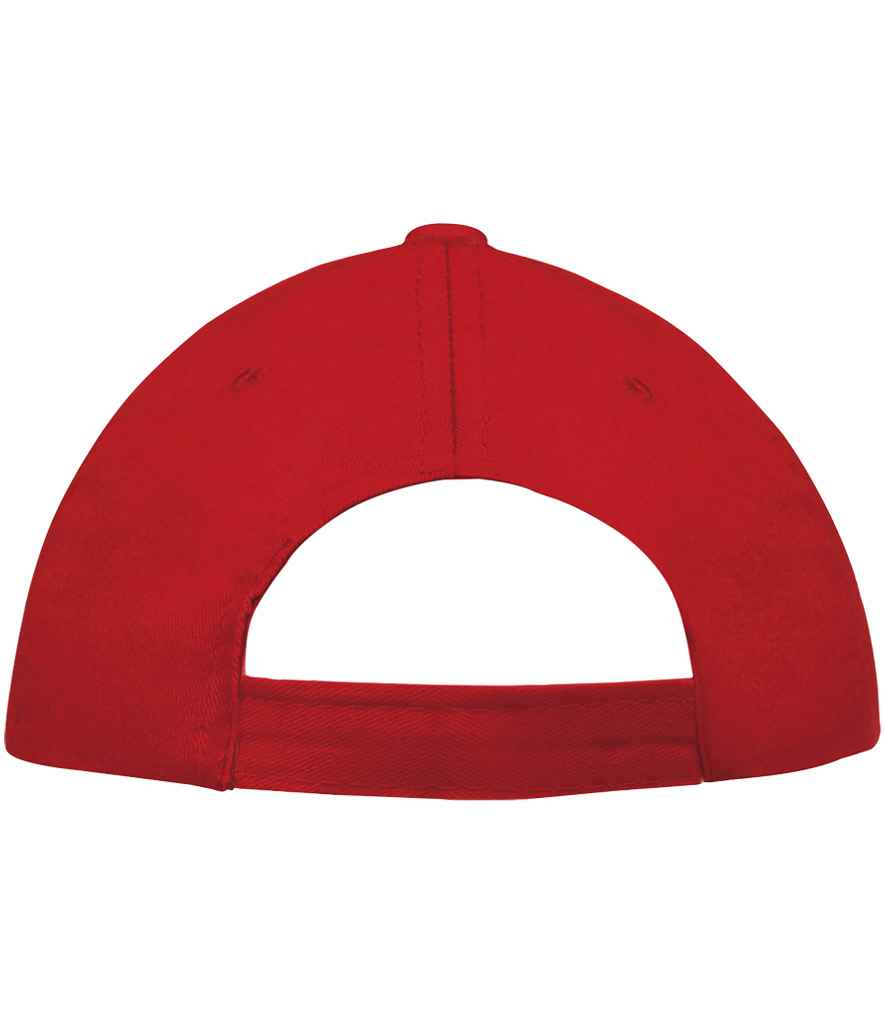 SOL'S Buzz Cap in Red, back view