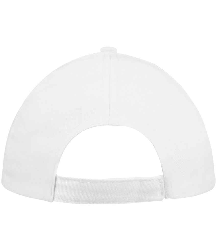 SOL'S Buzz Cap in White, back view