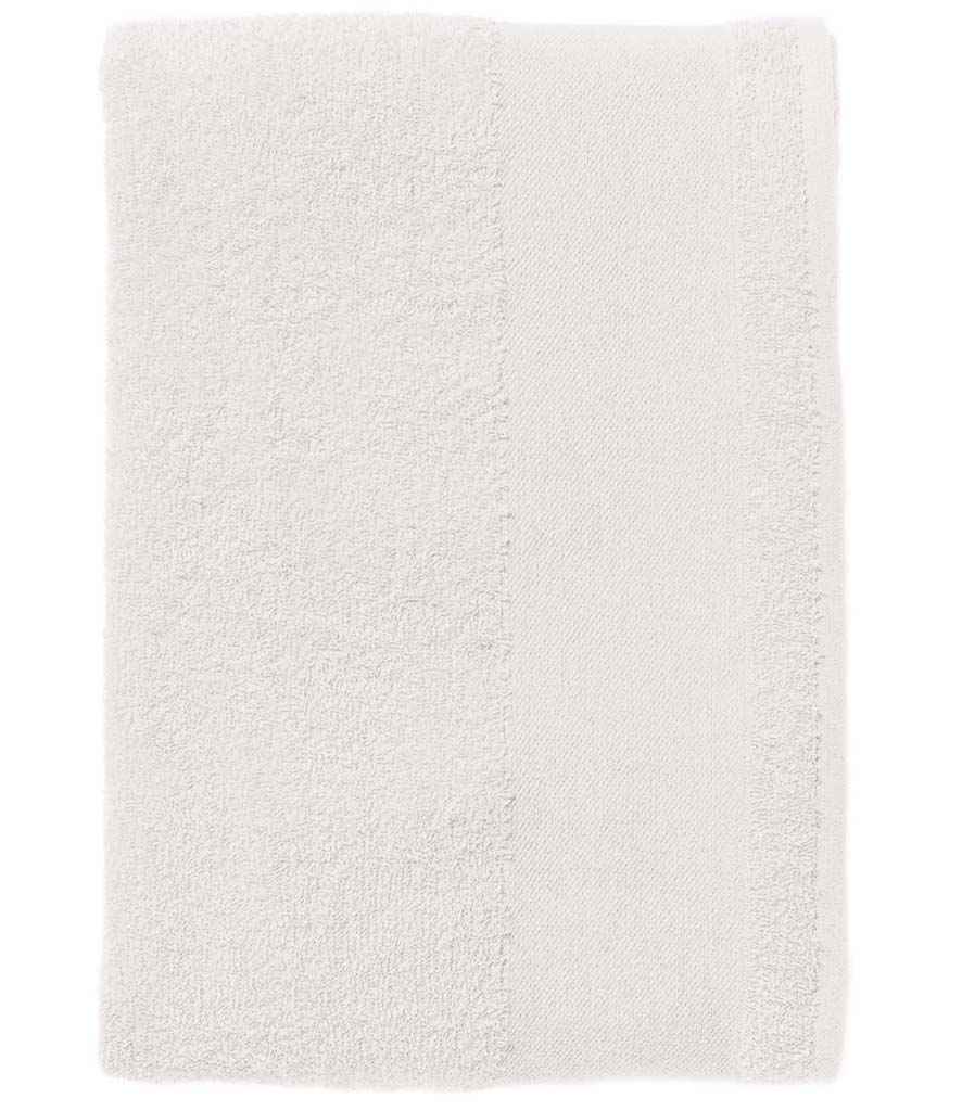 SOL'S Island 50 Hand Towel in White, front view