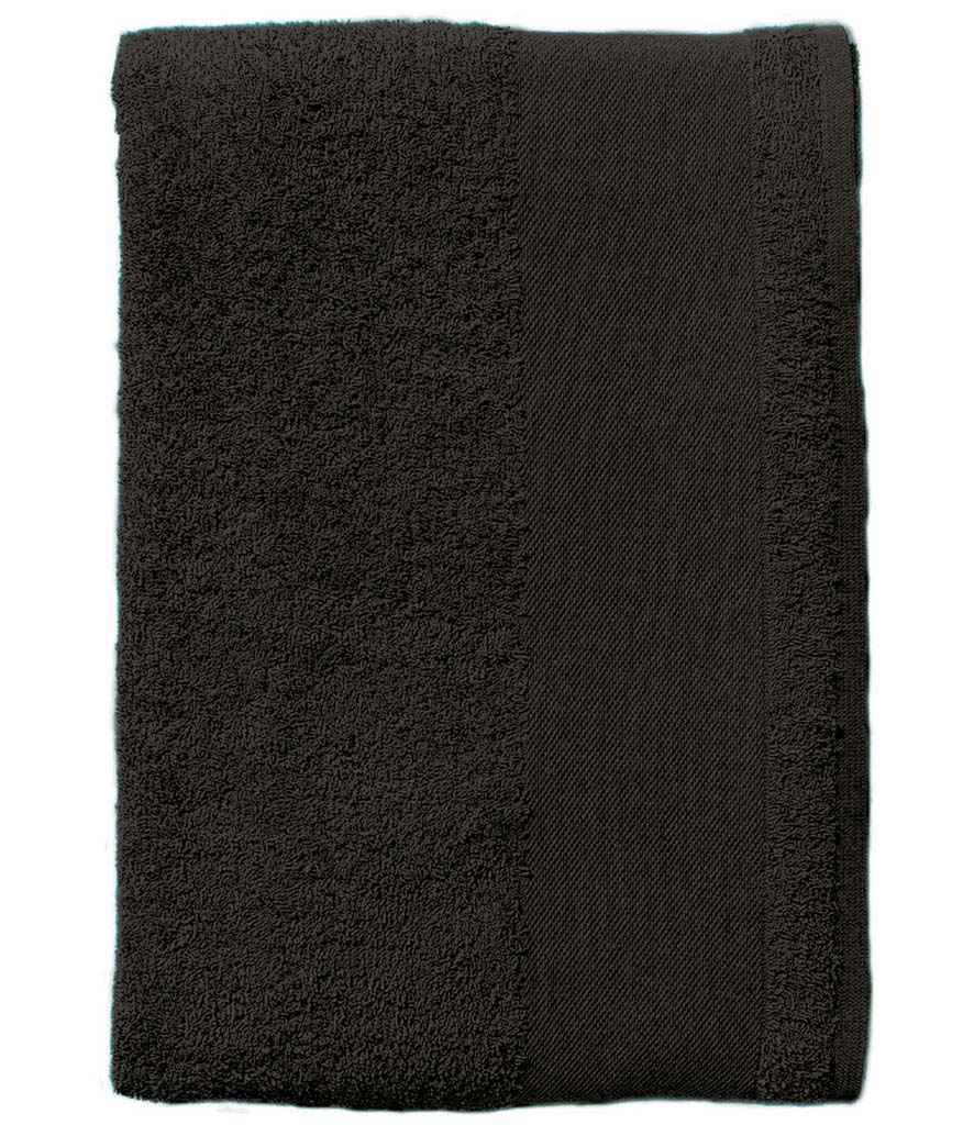 SOL'S Island 100 Bath Sheet in Black, front view