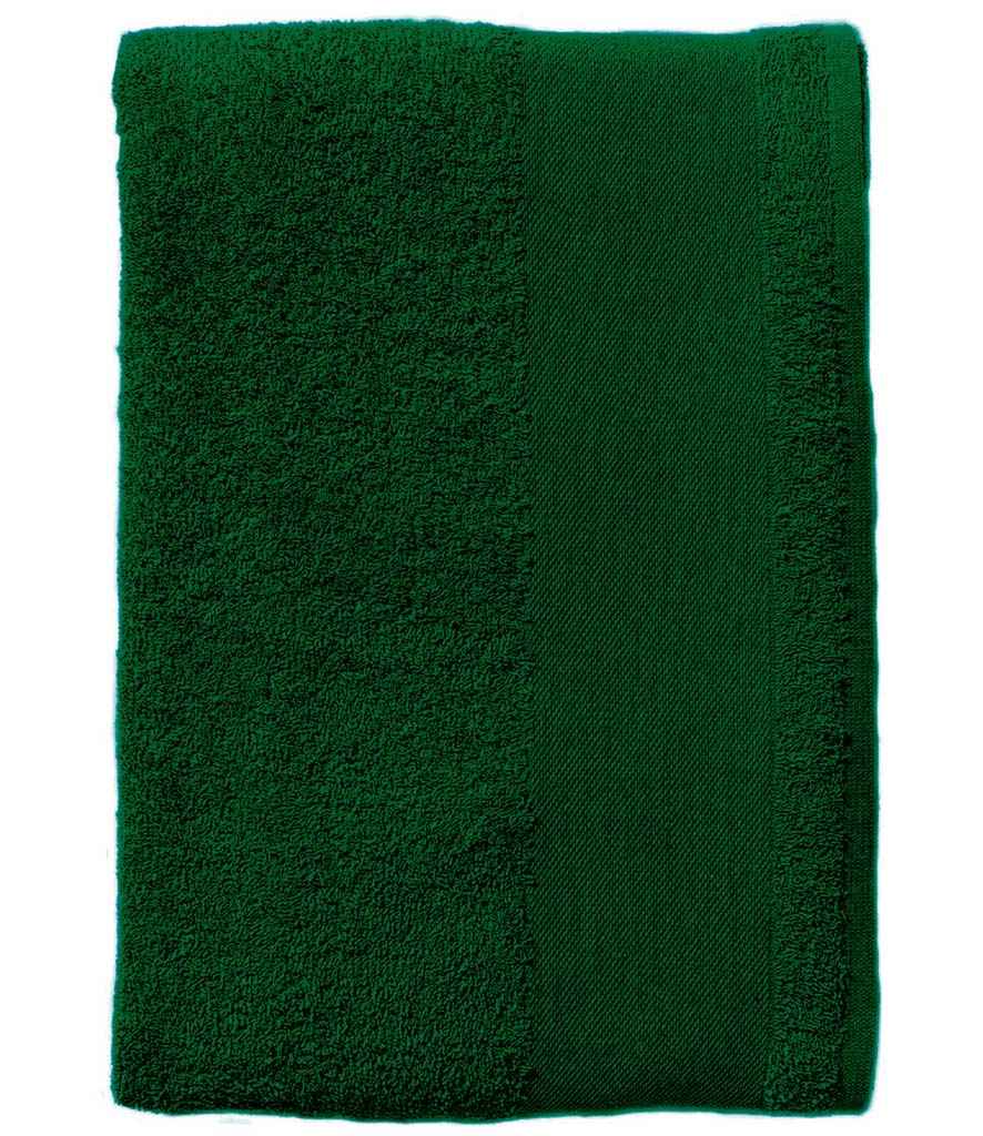 SOL'S Island 100 Bath Sheet in Bottle Green, front view