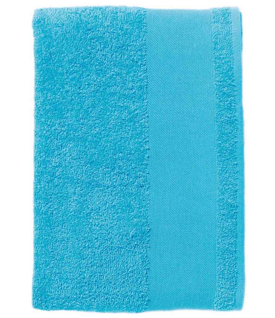 SOL'S Island 30 Guest Towel in Turquoise Blue, front view
