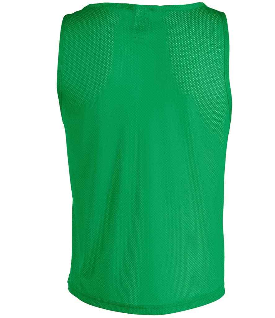 SOL'S Anfield Bib in Bright Green, back view
