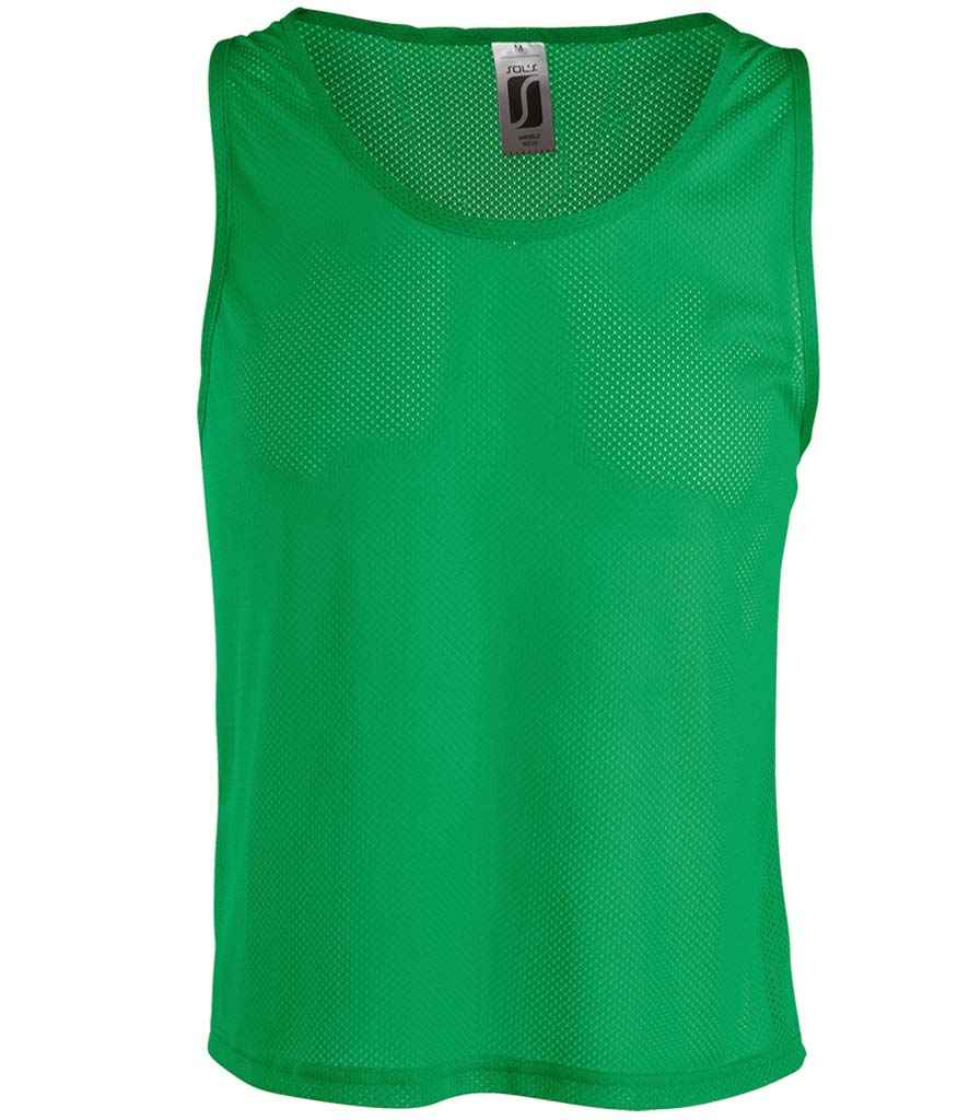 SOL'S Anfield Bib in Bright Green, front view