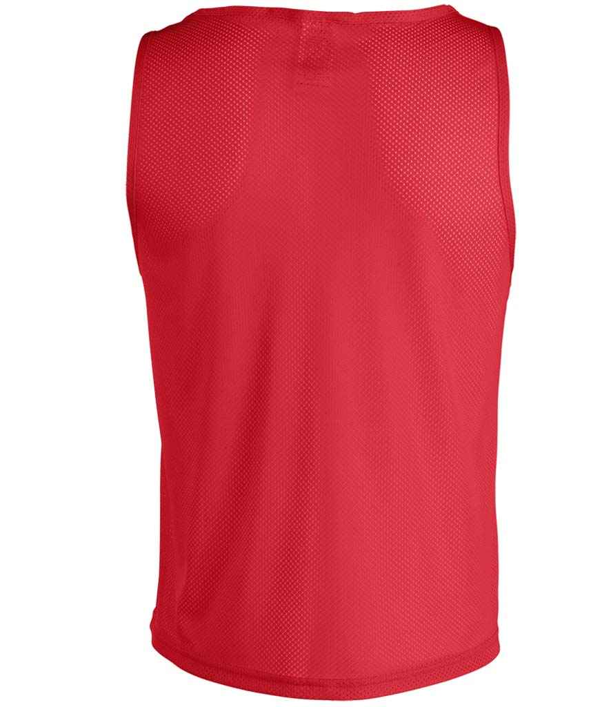 SOL'S Anfield Bib in Red, back view
