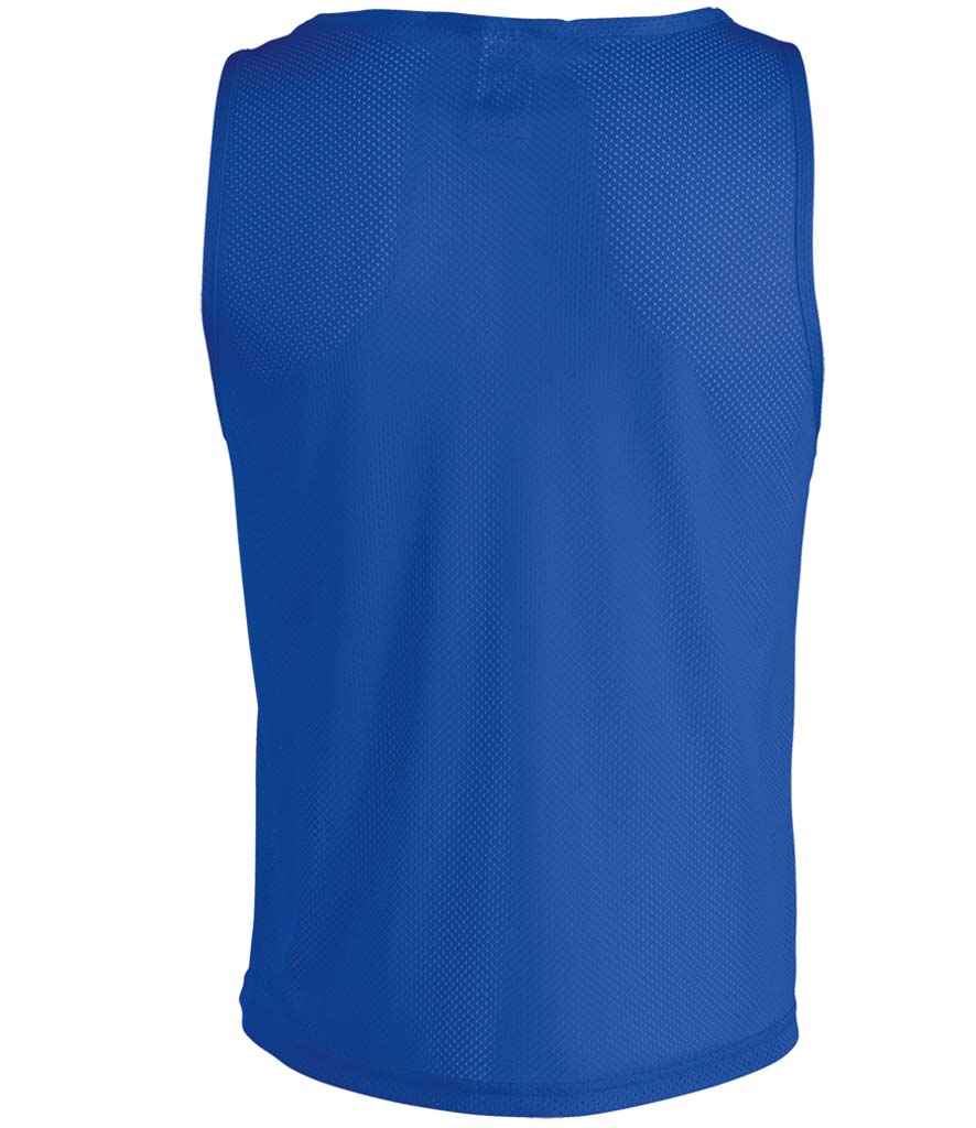 SOL'S Anfield Bib in Royal Blue, back view