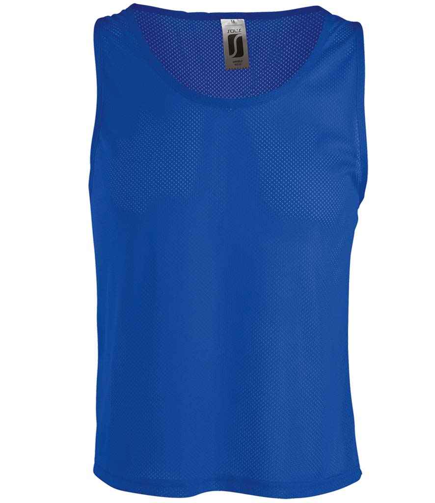 SOL'S Anfield Bib in Royal Blue, front view