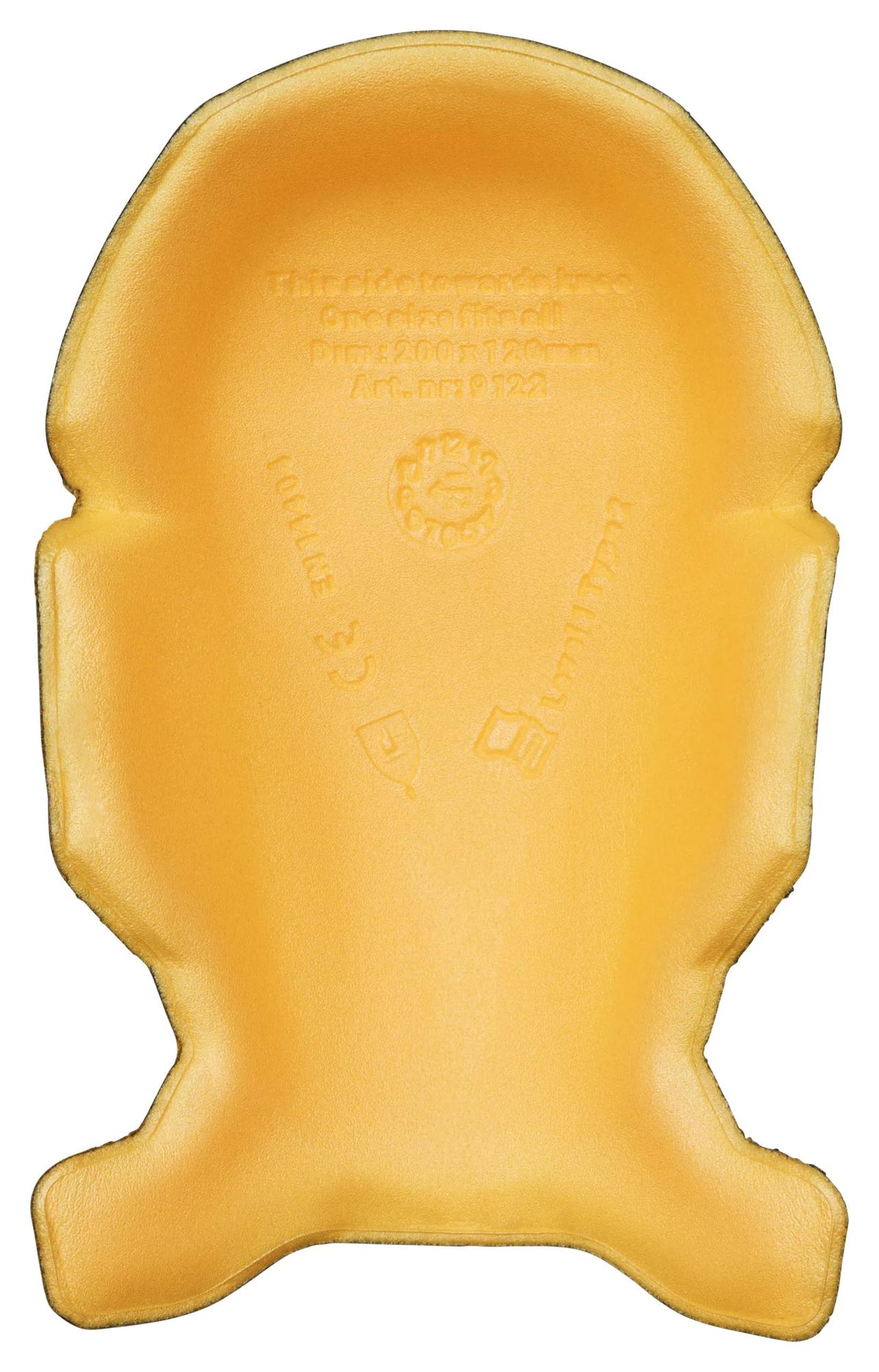 Snickers Workwear 9122 Ergonomic Kneepads in Yellow/Black, back view