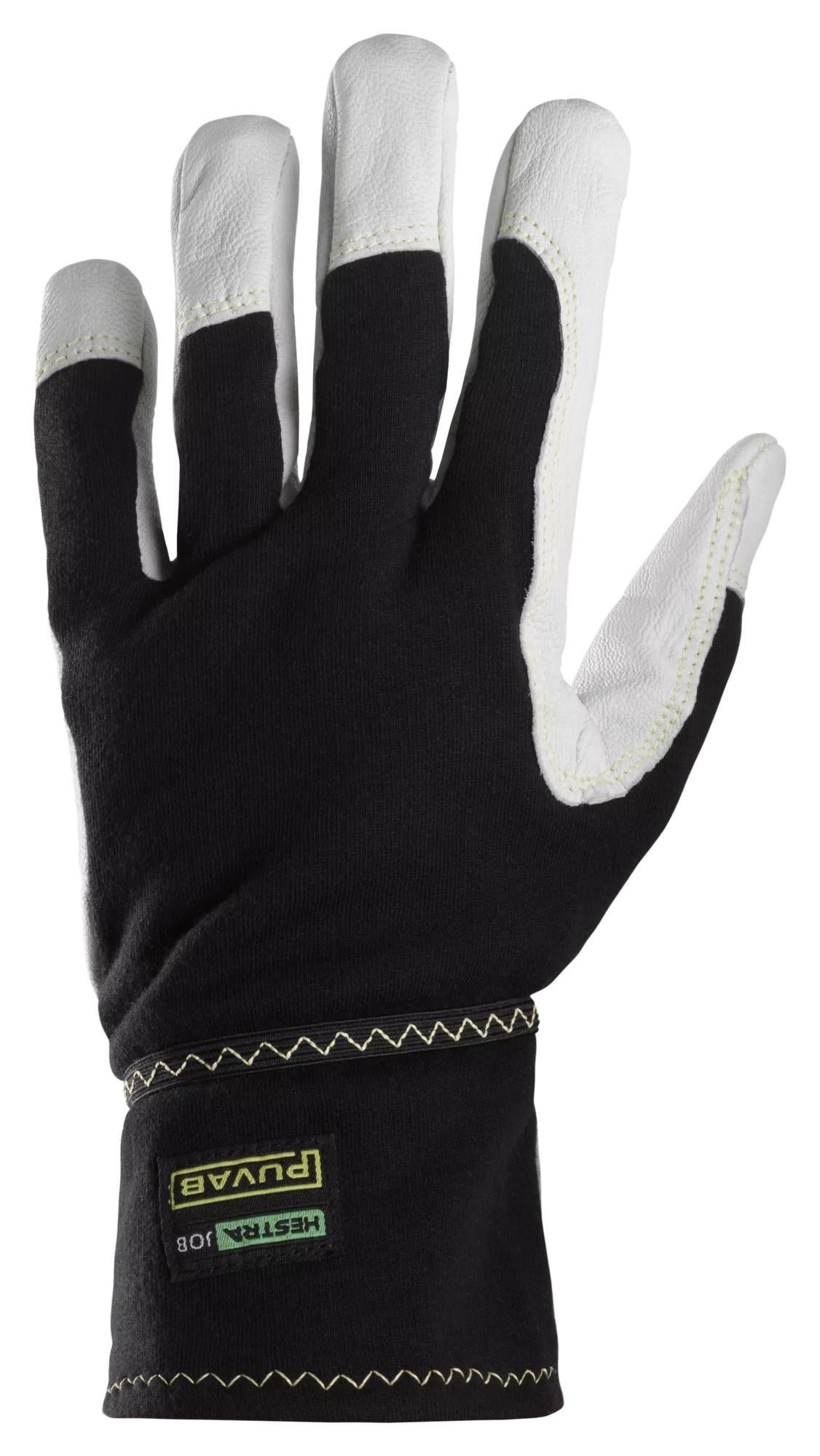 Snickers Workwear 9360 ProtecWork, Glove in White/Black, back view